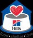 Pet food brand logo with heart