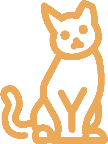 Simple outline of a cat